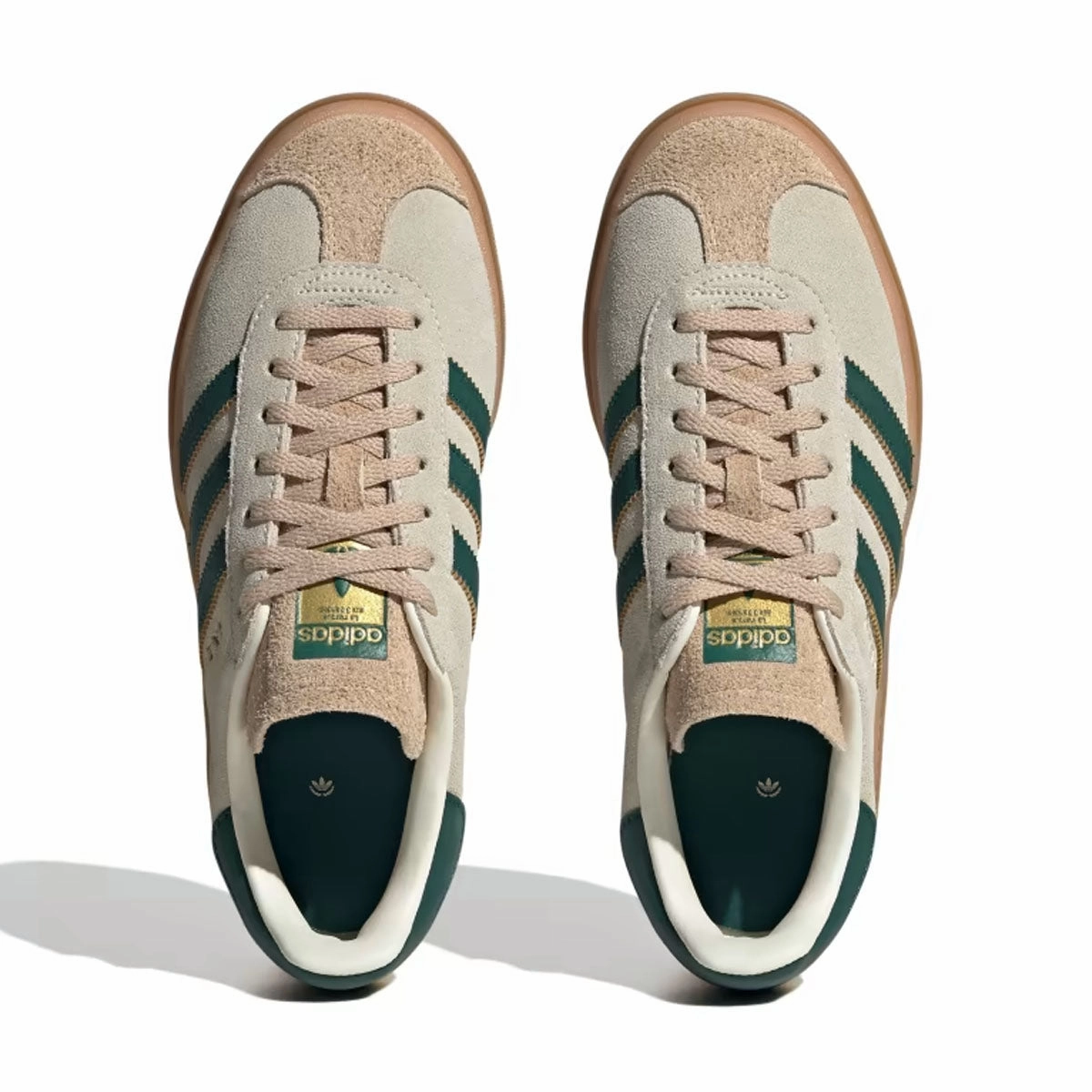 Wmns Gazelle Bold 'Cream White Collegiate Green' Stress-Free Walk