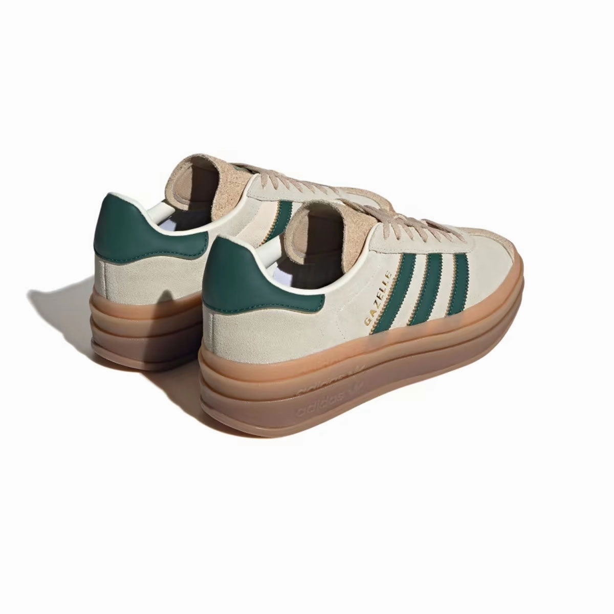 Wmns Gazelle Bold 'Cream White Collegiate Green' Stress-Free Walk