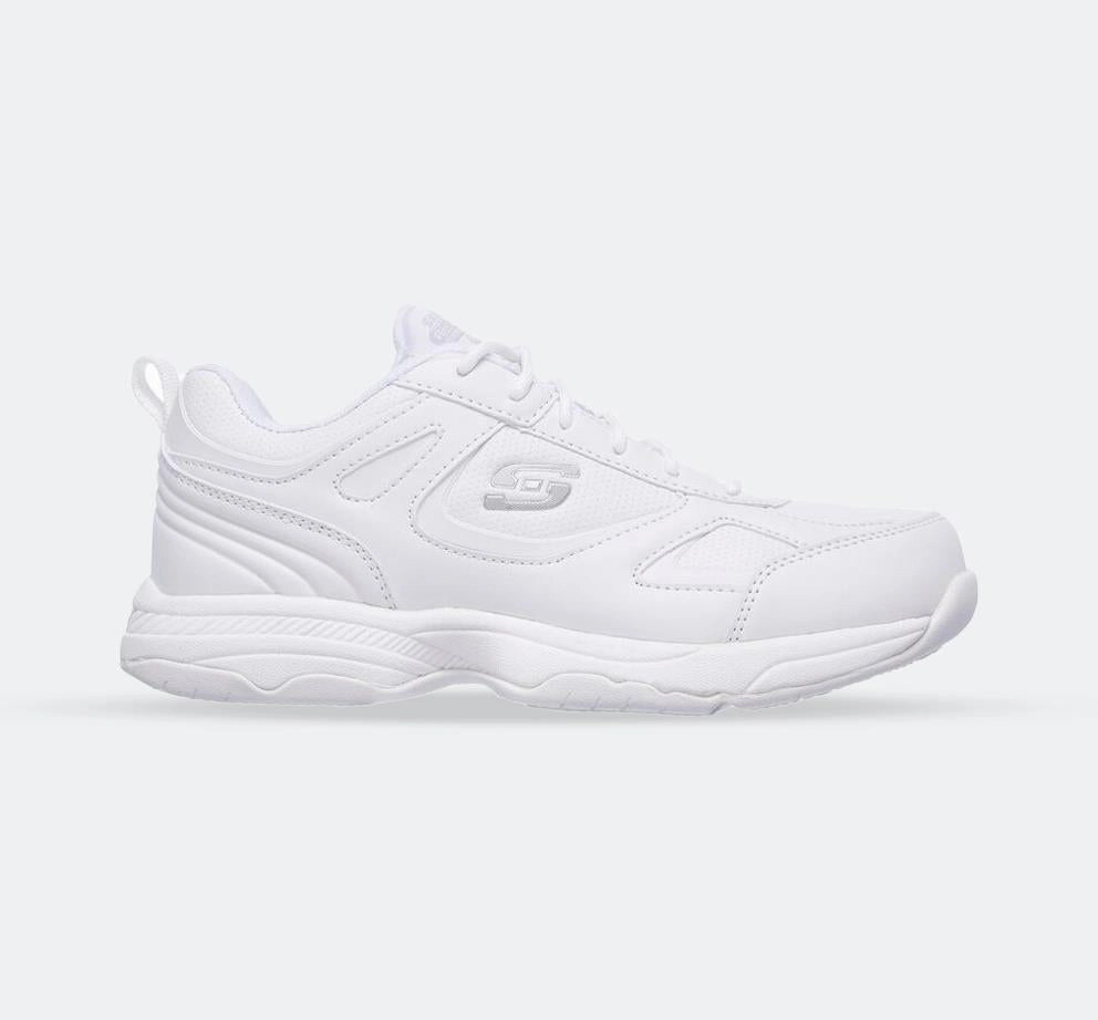 Women's Wide Fit Skechers 77200EC Relaxed Fit Dighton Bricelyn Sneakers Structured Design