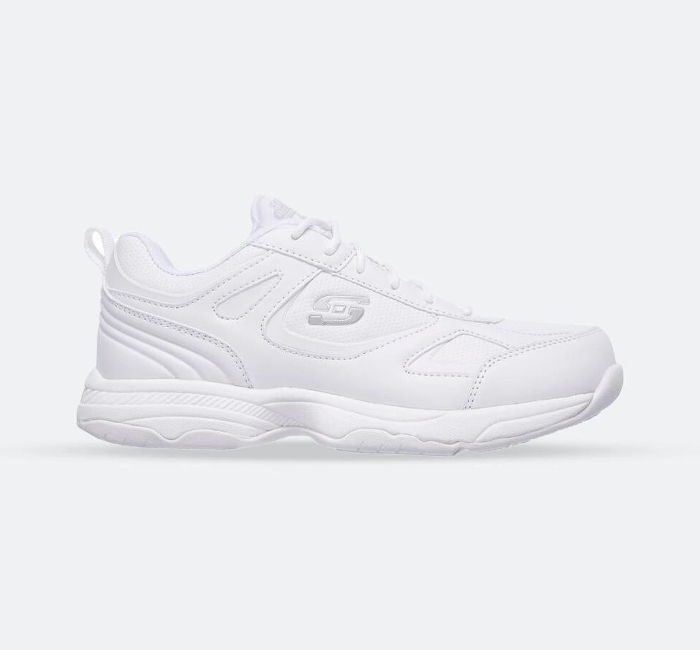 Women's Wide Fit Skechers 77200EC Relaxed Fit Dighton Bricelyn Sneakers Structured Design