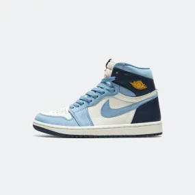 Upgraded design Womens Air Jordan 1 Retro High OG - University Blue/University Gold-Sail