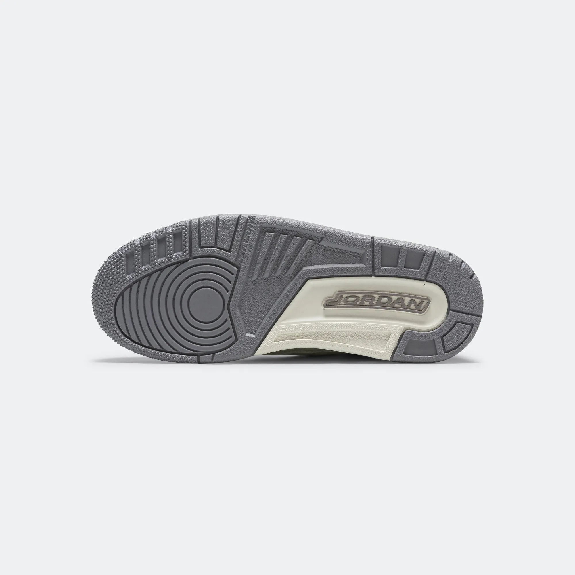 Womens Air Jordan 3 - Sail/Cement Grey-Metallic Silver Unstoppable