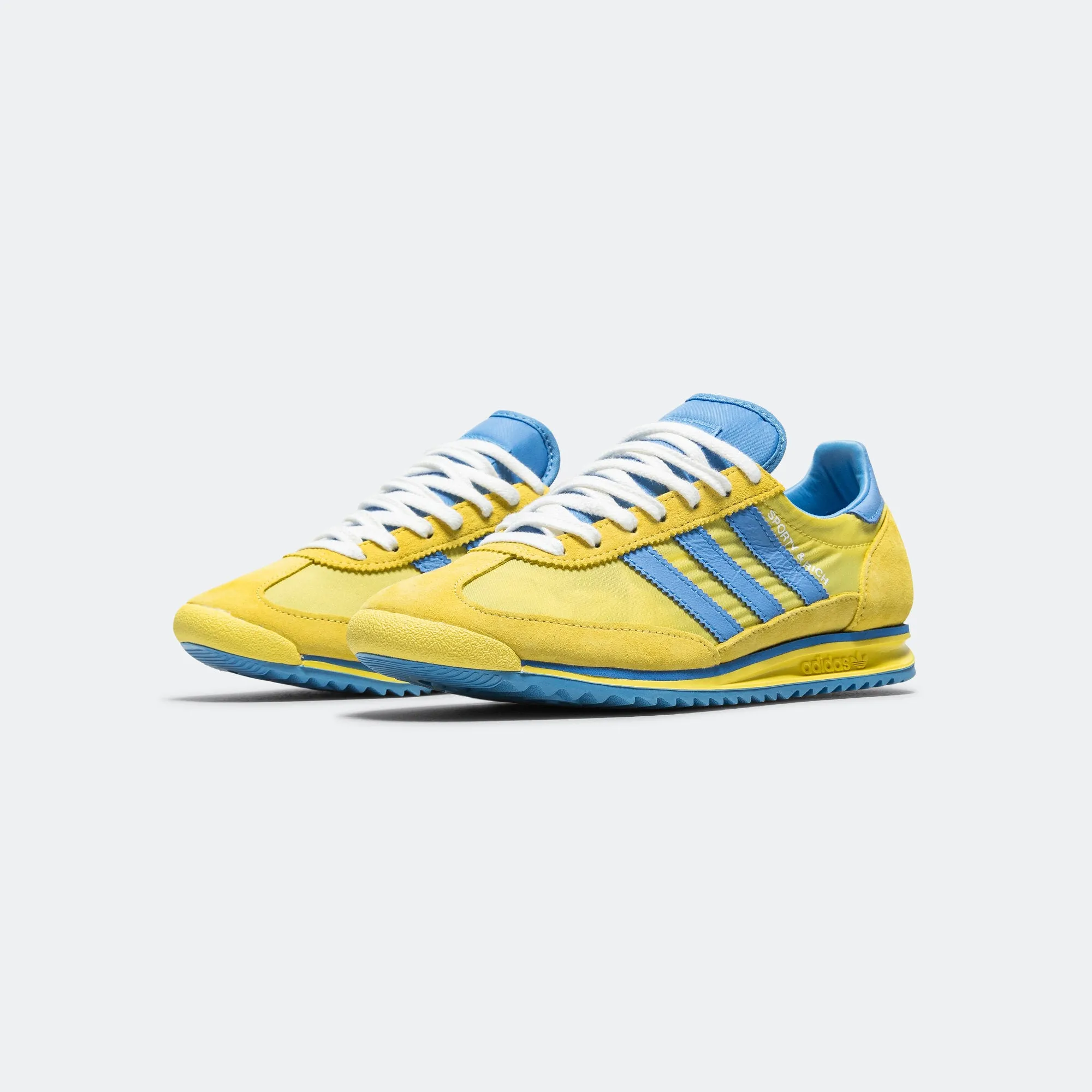 Womens SL72 x Sporty & Rich - Light Yellow/Real Blue-Footwear White Soft Glide