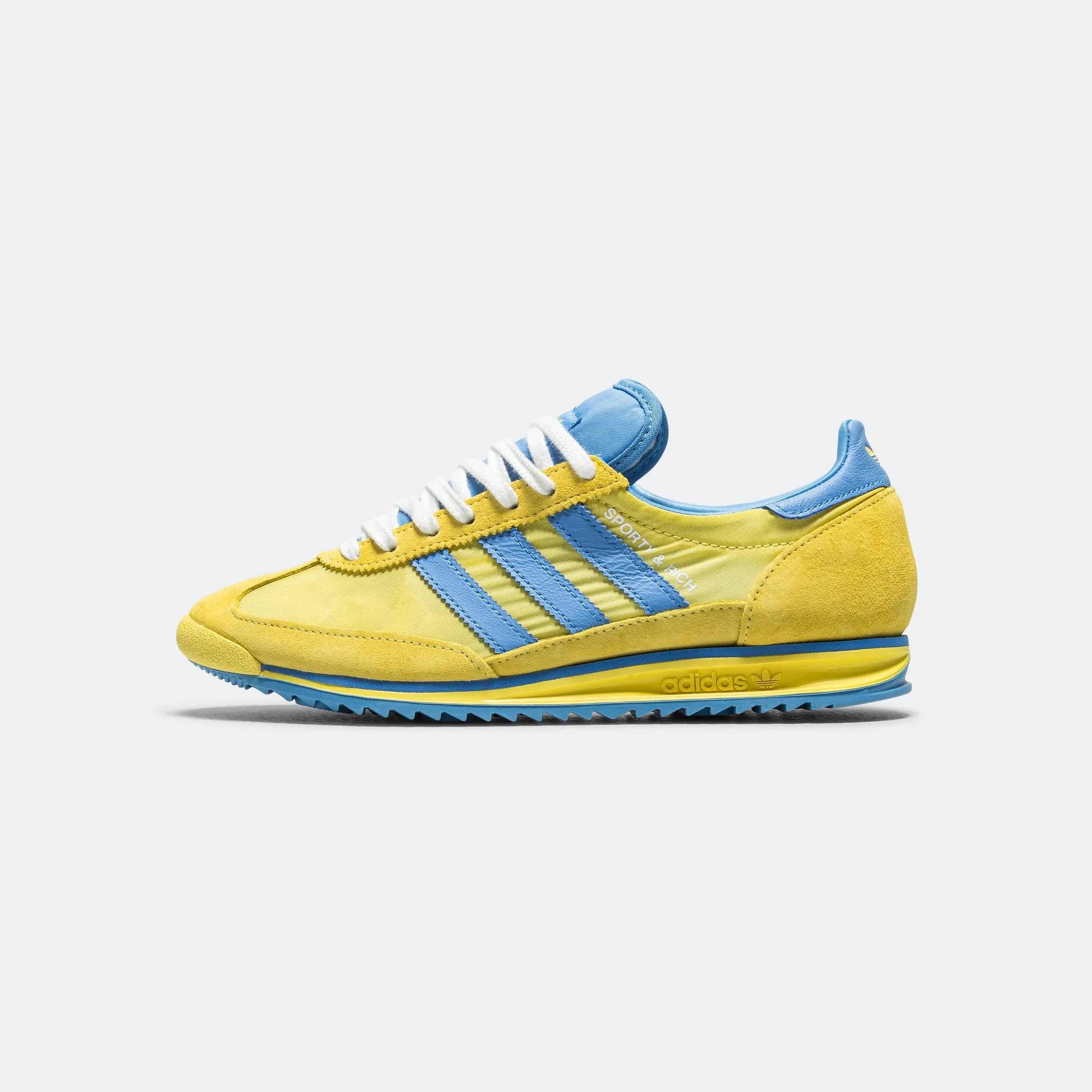 Womens SL72 x Sporty & Rich - Light Yellow/Real Blue-Footwear White Mid Cut Timeless Support