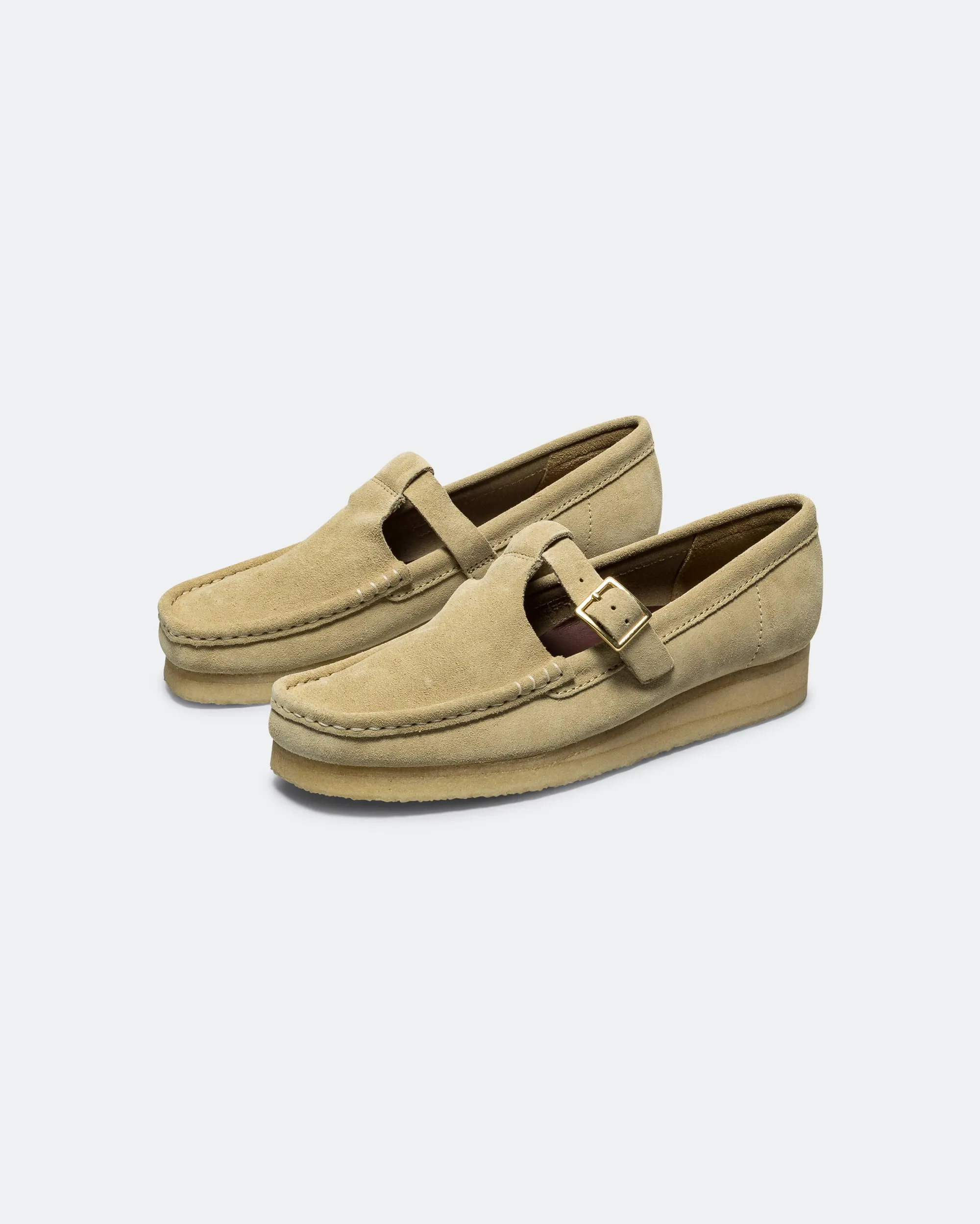 Womens Wallabee T Bar - Maple Suede Versatile Performance