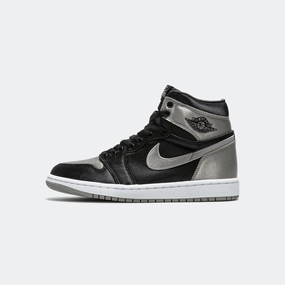 Womens Air Jordan 1 Retro - Black/Medium Grey-White All-Day Durability Moisture wicking