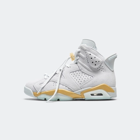 Womens Air Jordan 6 Retro - Pure Platinum/Glacier Blue-Metallic Gold High-performance ease All-day style