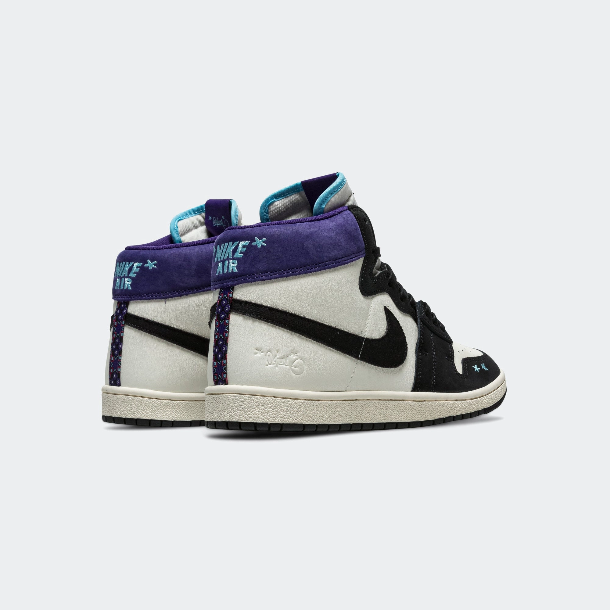 Womens Air Ship PE SP x Opium - Sail/Blue Chill-Black-Court Purple Wide Foot Comfort