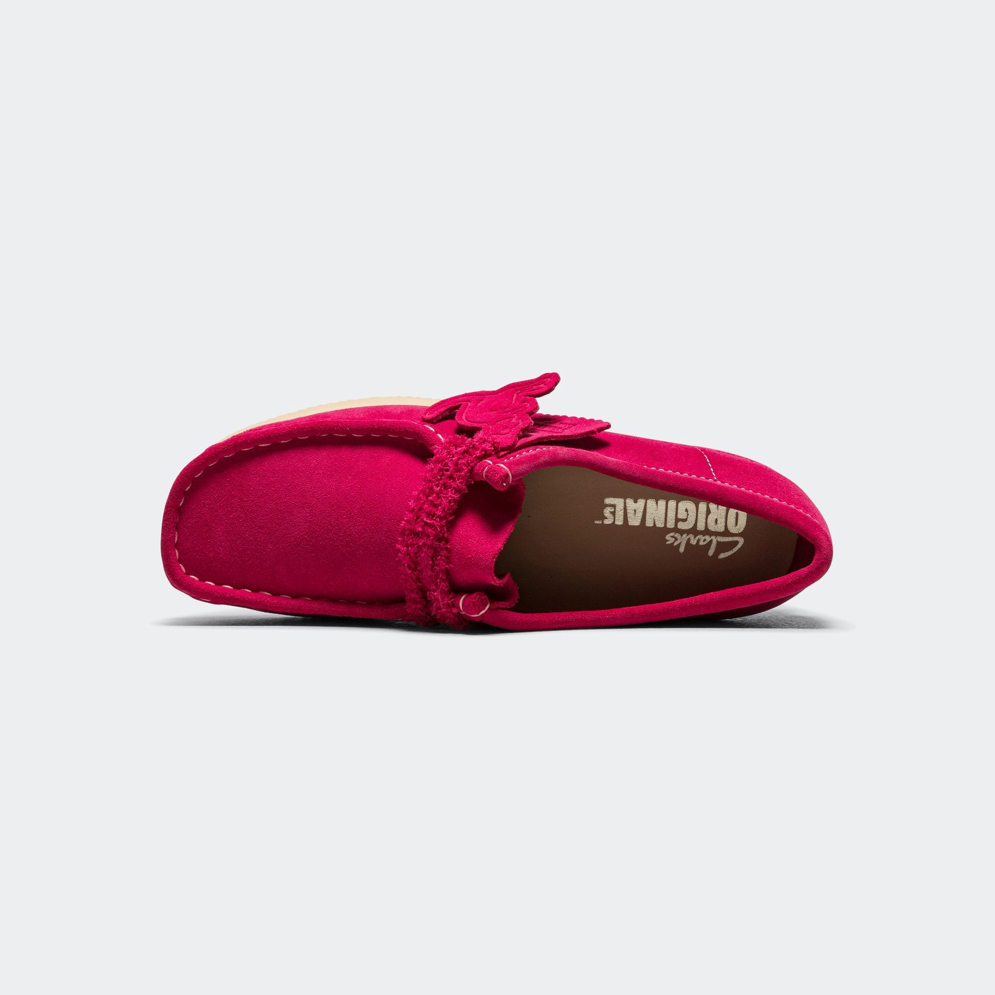Womens Wallabee - Bright Pink Suede Modern Luxury
