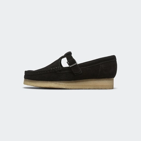 Sportswear Choice Step Comfort Womens Wallabee T Bar - Black Suede