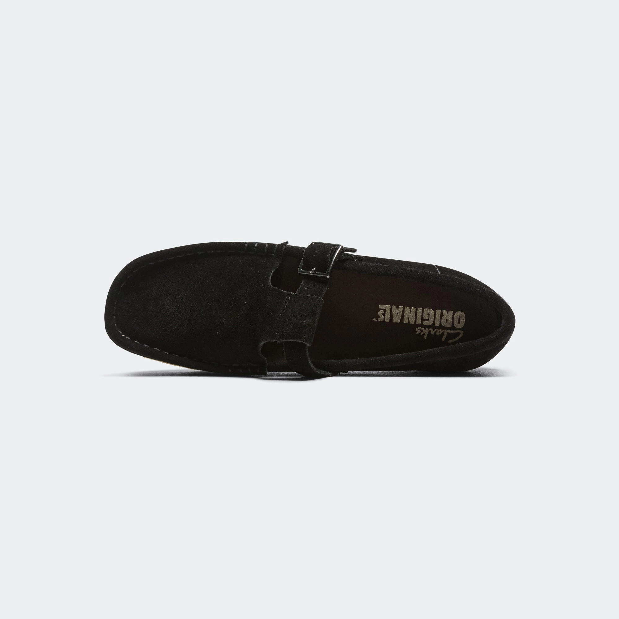 Womens Wallabee T Bar - Black Suede Durable durability