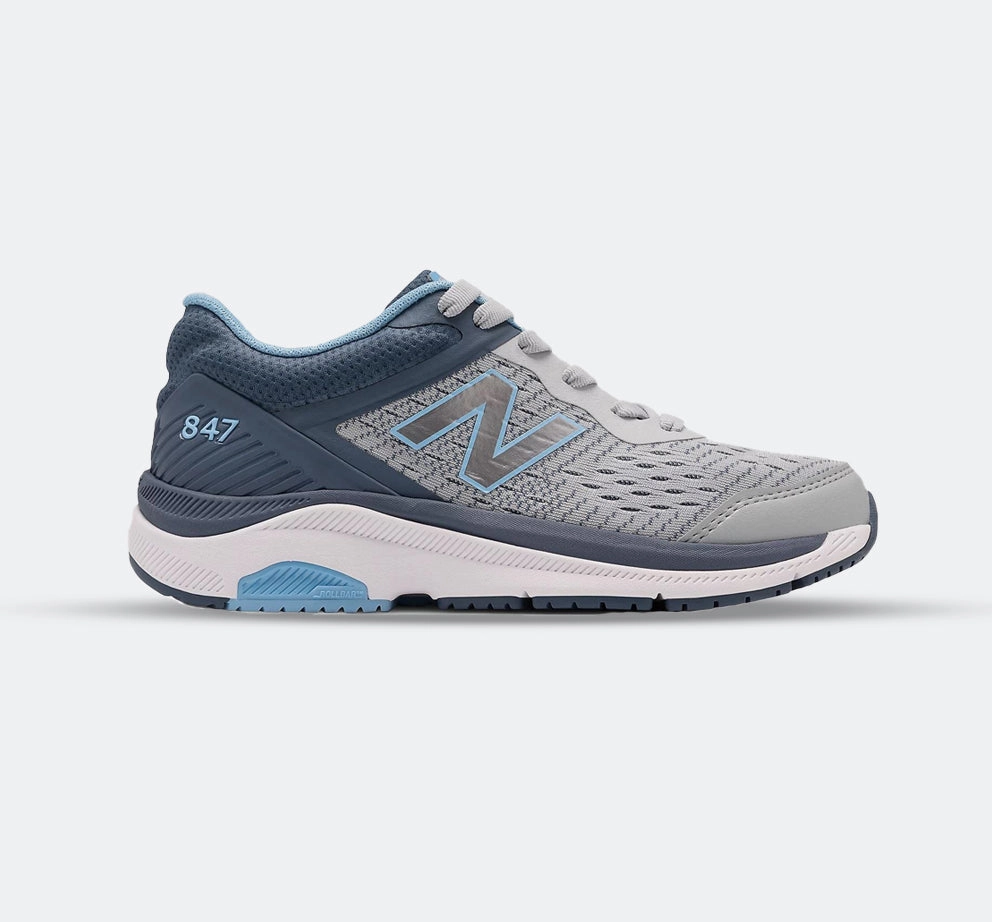 Womens Wide Fit New Balance WW847LG4 Walking Sneakers - Exclusive Outdoor Insoles