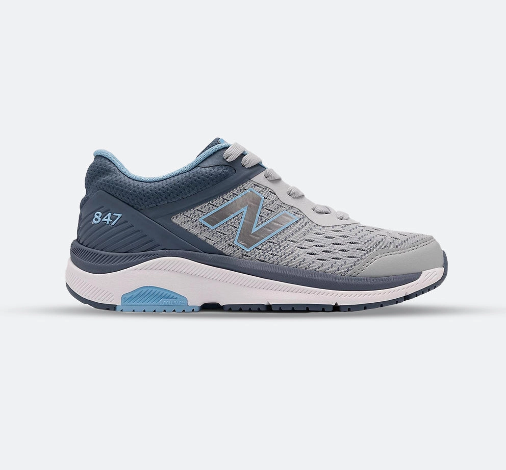 Womens Wide Fit New Balance WW847LG4 Walking Sneakers - Exclusive Outdoor Insoles