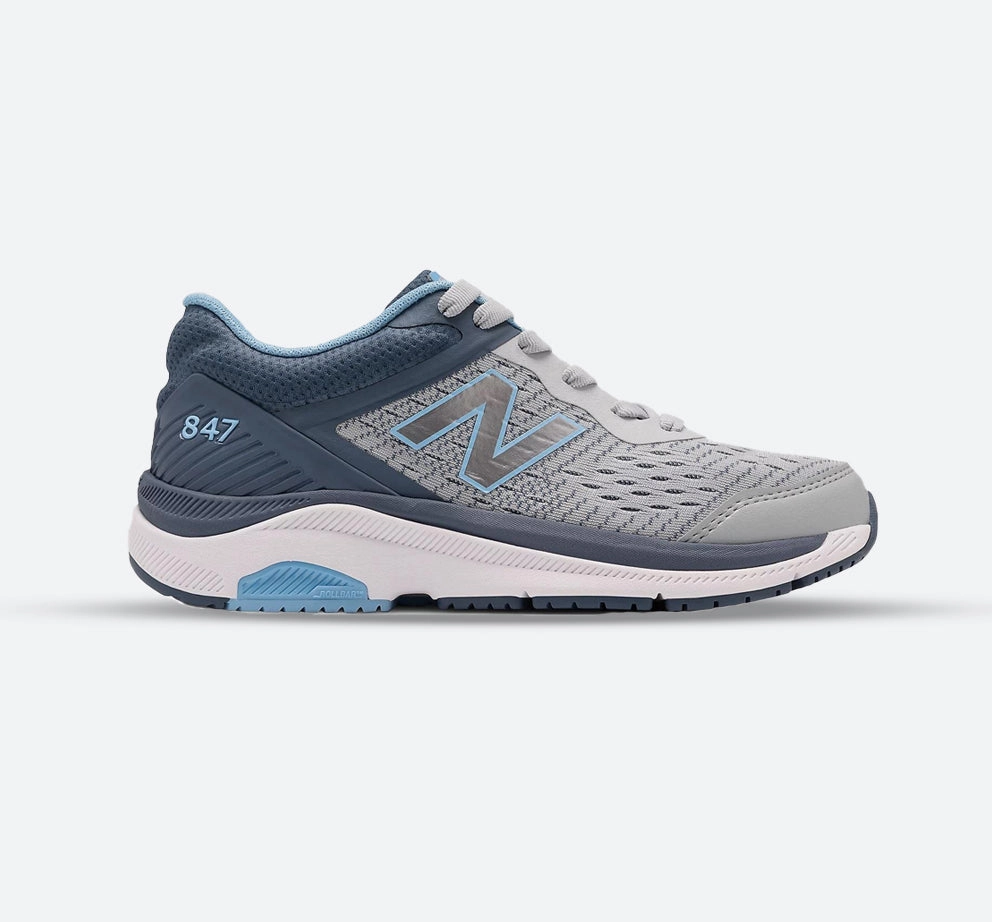 Womens Wide Fit New Balance WW847LG4 Walking Sneakers - Exclusive Outdoor Insoles